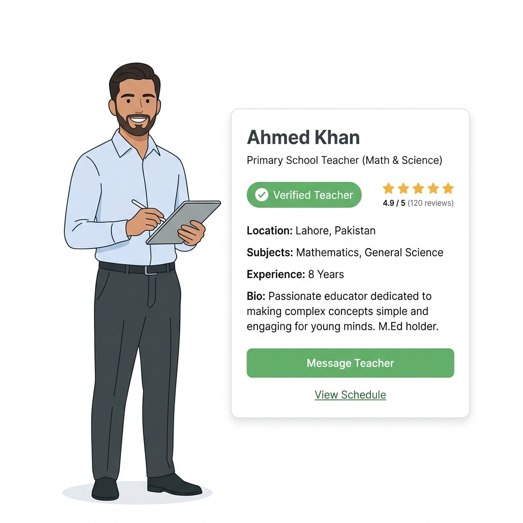 Teacher Profile Illustration